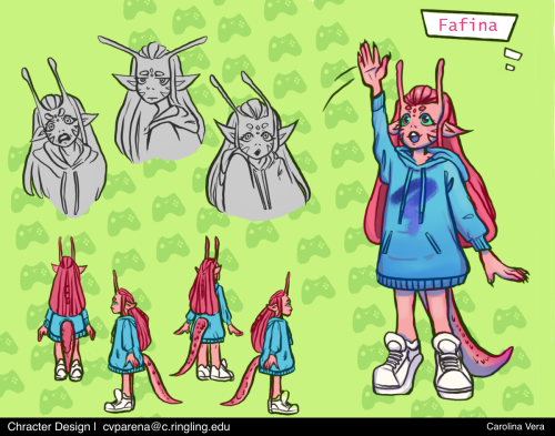 Character Design, Lux's Friend Fafina, World of Lux